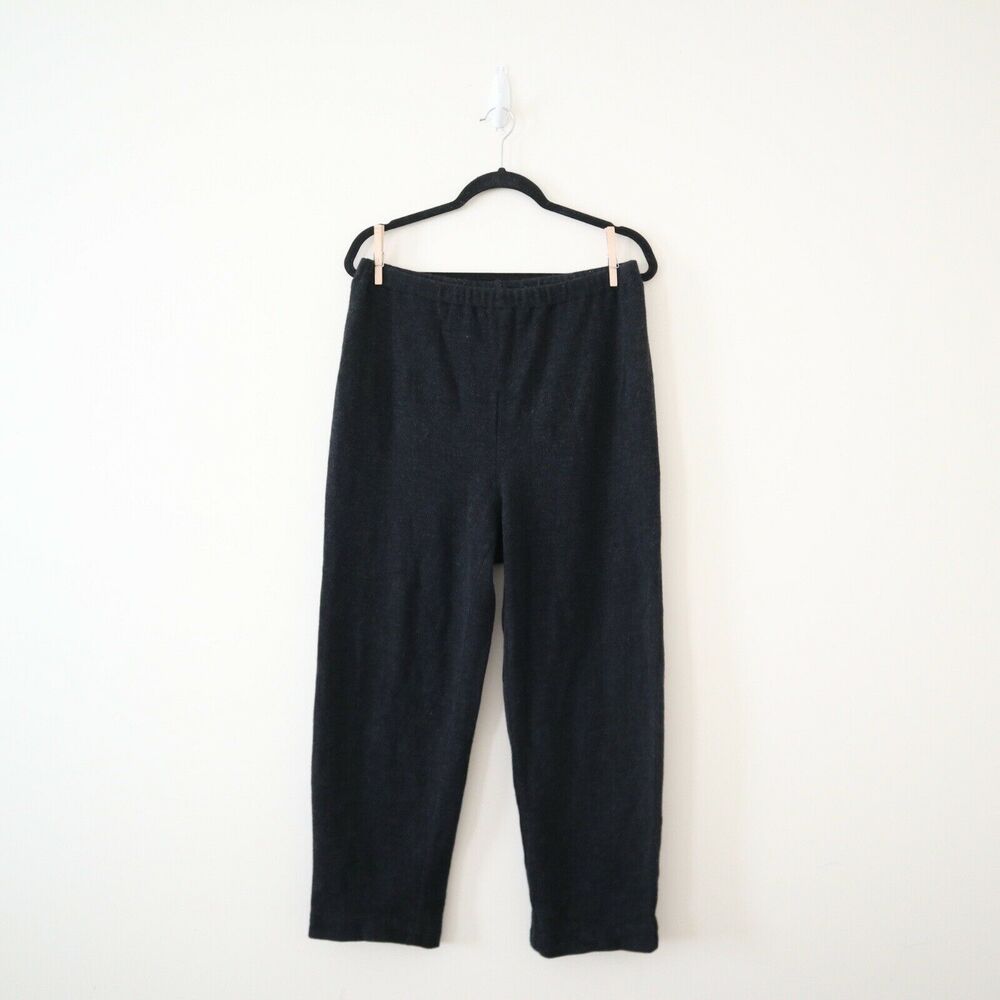 Vintage Harve Benard Size 14 Wool Knit Sweater Pants Pull On Gray